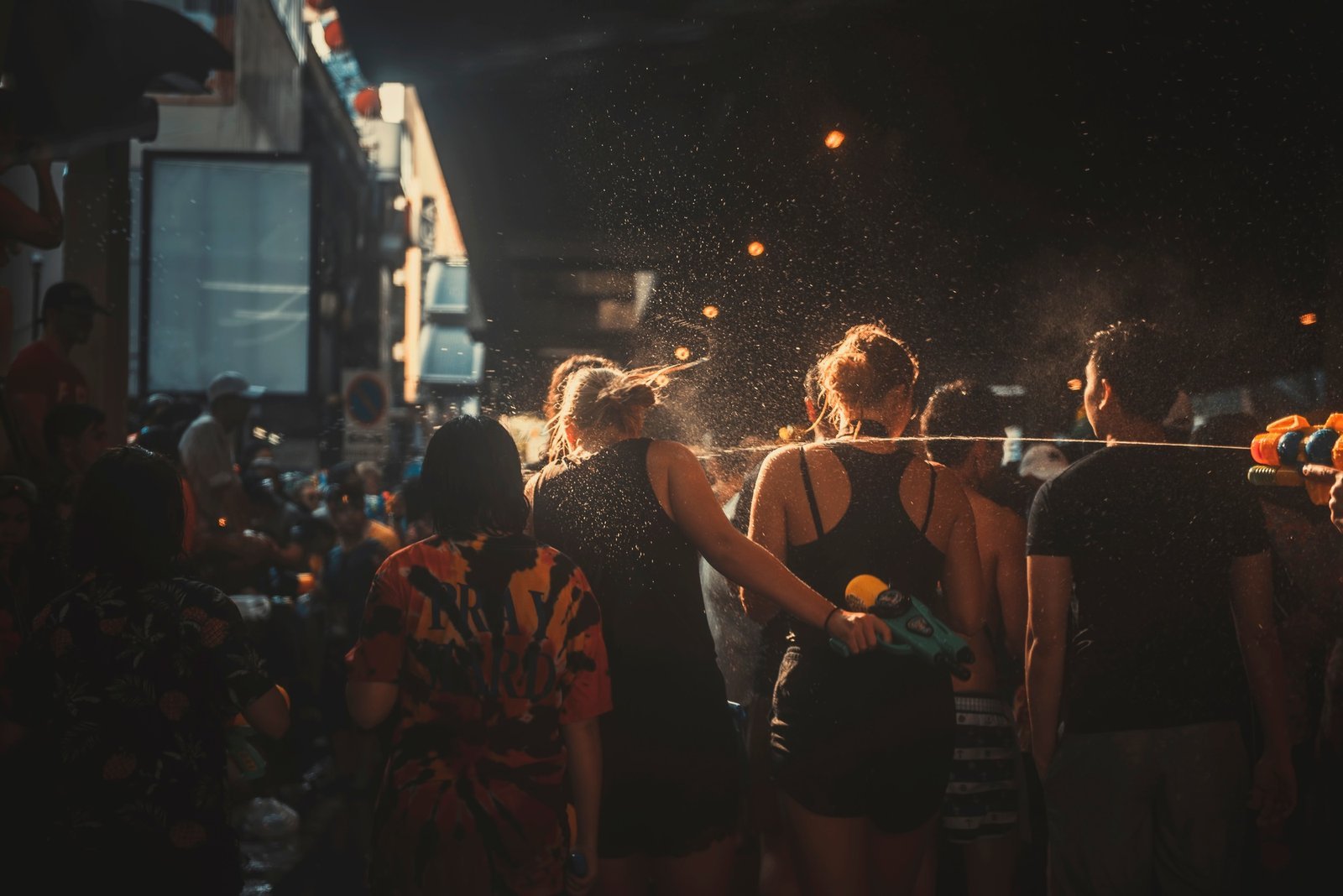 Let's soaked together in songkran festival in Thailand